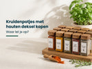 Kruidenpotjes met houten deksel kopen: waar let je op?