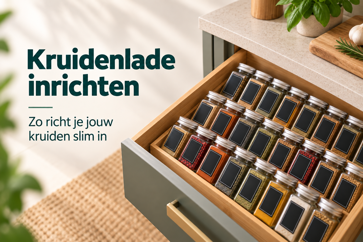 Kruidenlade inrichten
