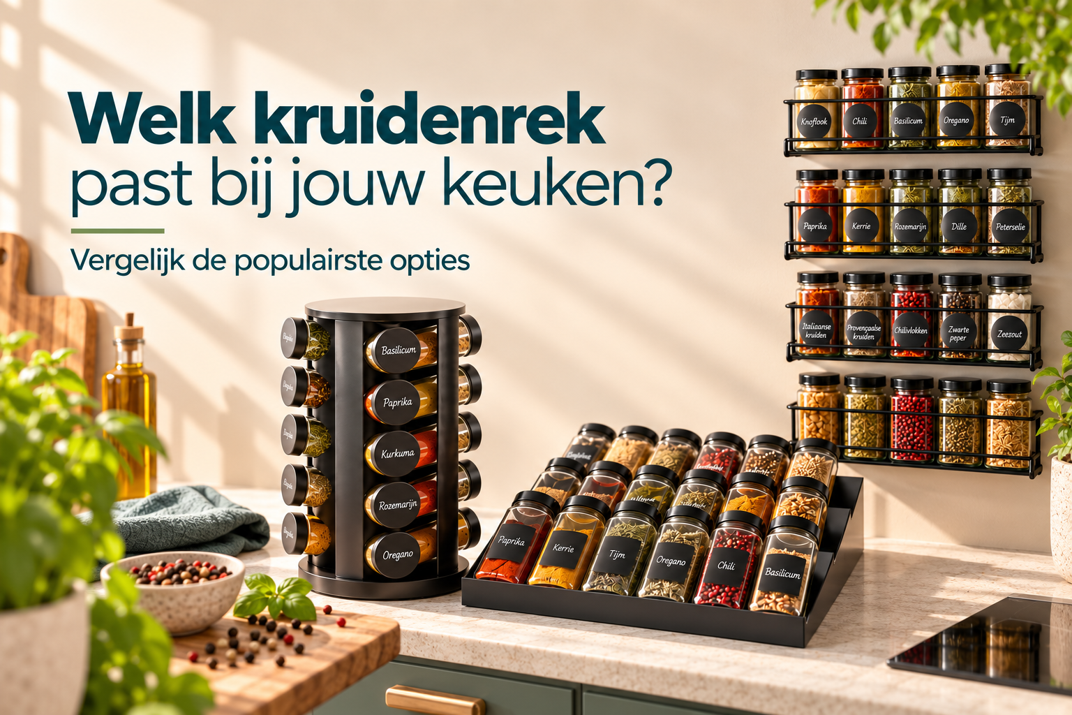 Welk kruidenrek past bij jouw keuken?