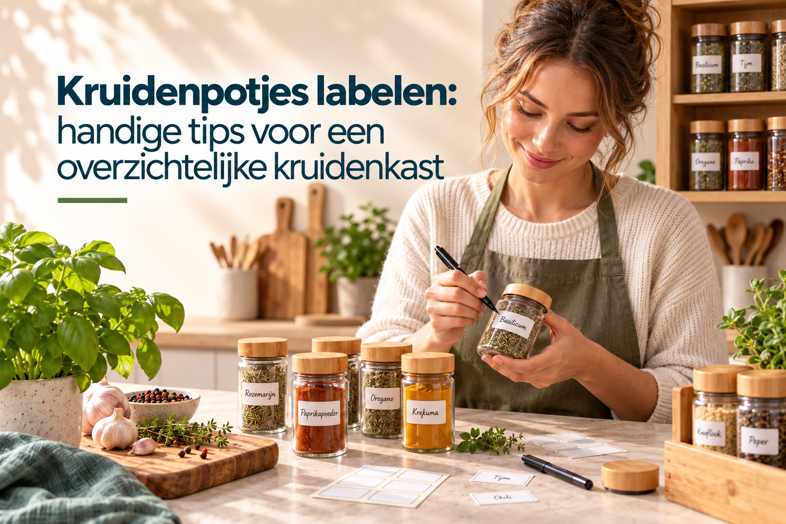 Kruidenpotjes labelen: handige tips voor een overzichtelijke kruidenkast