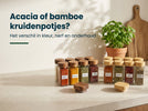 Acacia vs. bamboe kruidenpotjes: verschil in uitstraling, duurzaamheid en onderhoud