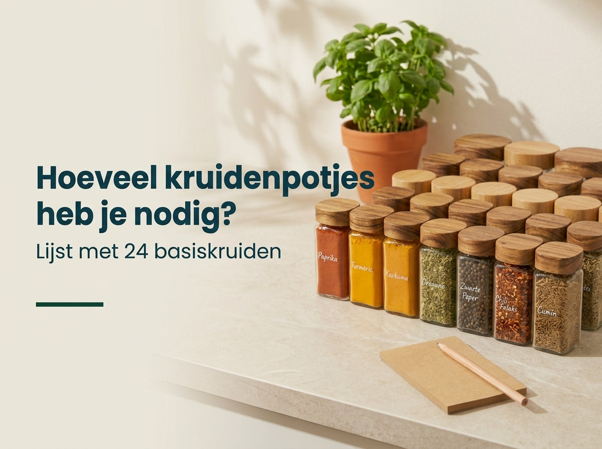 Hoeveel kruidenpotjes heb je nodig? Lijst met 24 kruiden voor elke keuken