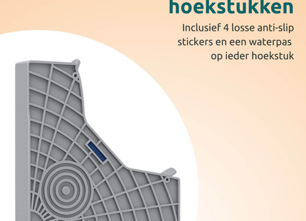 George Napoli Wasmachine Verhoger Zwart met 8 Poten en 4 Wielen (max 300 kg)
