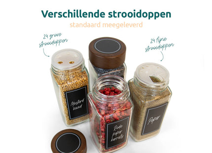 George Napoli kruidenpotjes 24 stuks met 240 stickers