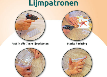 Universele lijmsticks 7mm geschikt voor hobby en knutselen