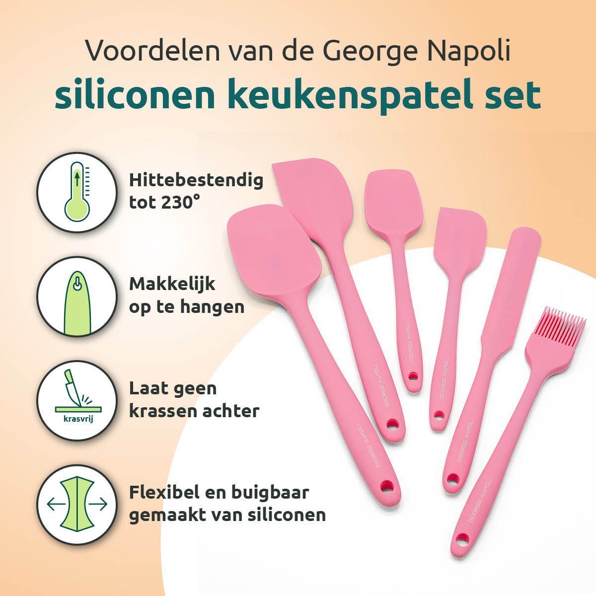 Siliconen spatels van Silitas Kitchenware