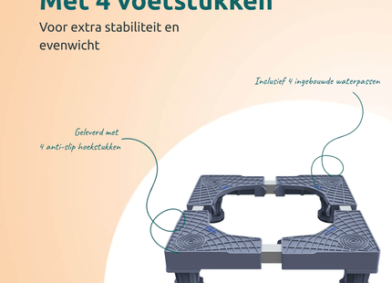 Wasmachine verhoger opbouwmeubel geschikt voor droger, koelkast en vaatwasser